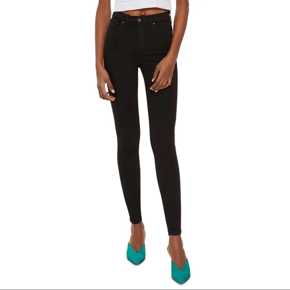 topshop black jamie jeans